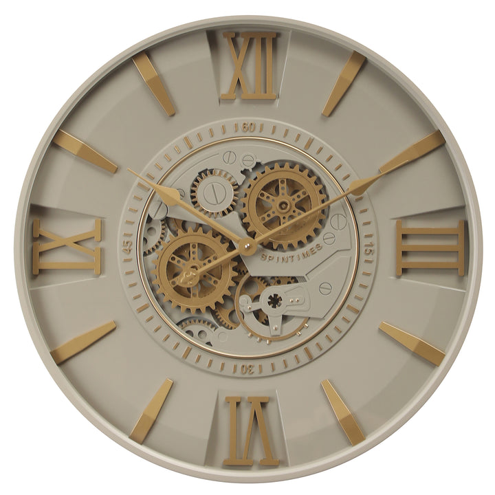 Savanah Round Moving Cogs Wall Clock