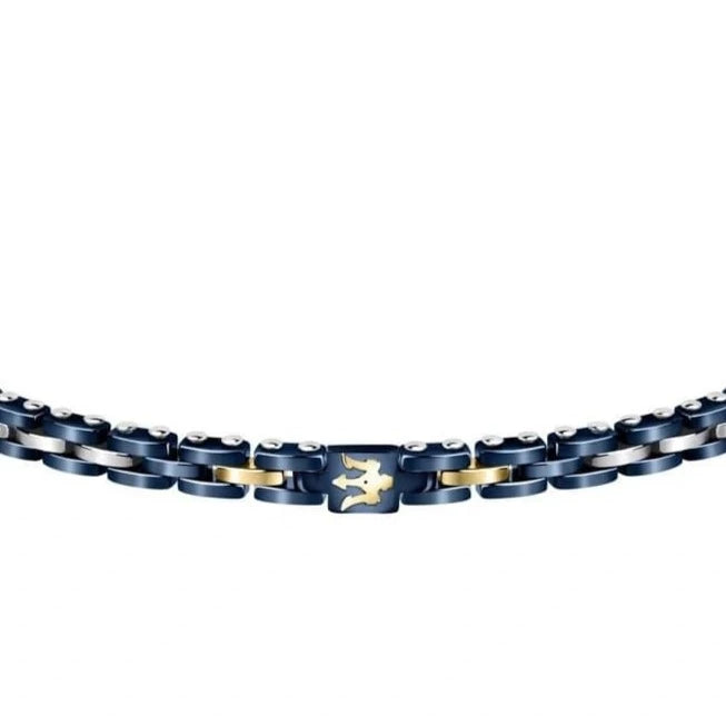 Maserati Bracelets Maserati Jewels  Bracelet Blue Ceramic & Gold Elements Brand