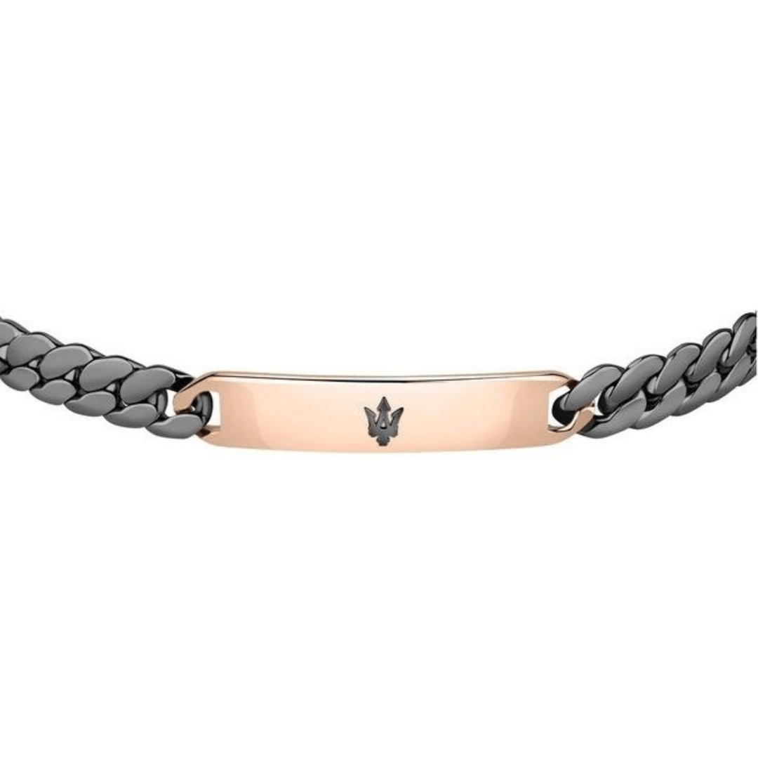 Maserati Bracelets Maserati Jewels Chain Gunmetal Bracelet Brand