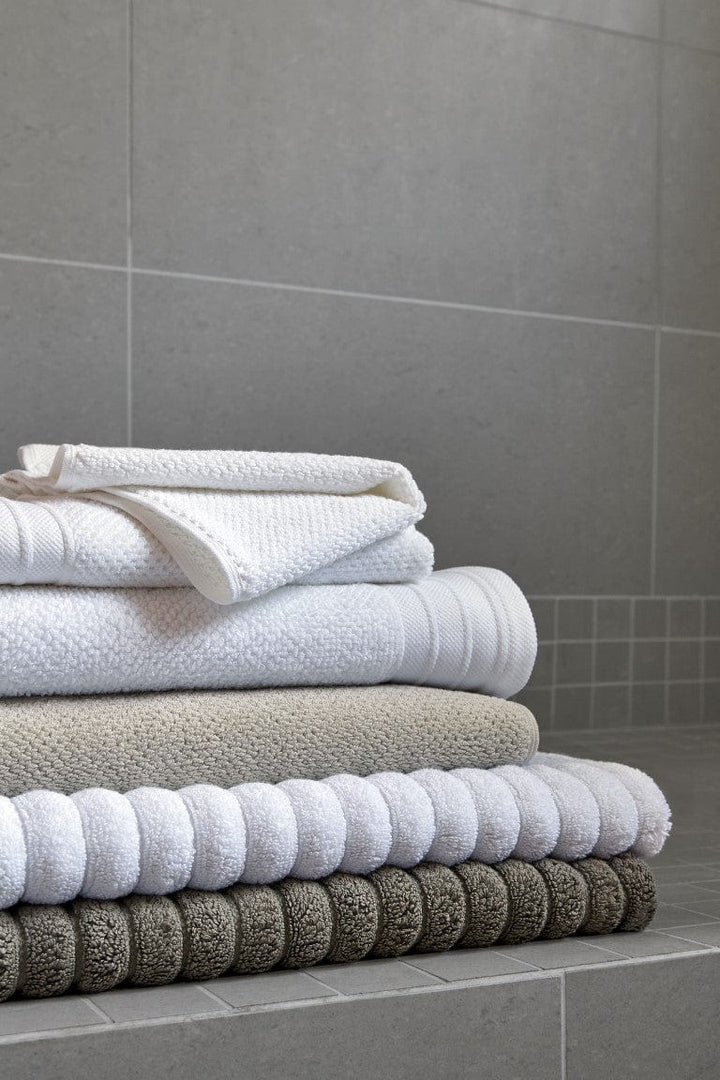 Bemboka Hand Towels Bemboka Pure Cotton Hand Towel - Jacquard White Brand
