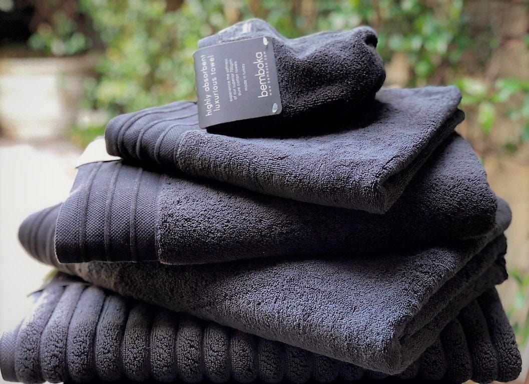 Bemboka Hand Towels Bemboka Pure Cotton Hand Towel - Luxe Charcoal Brand