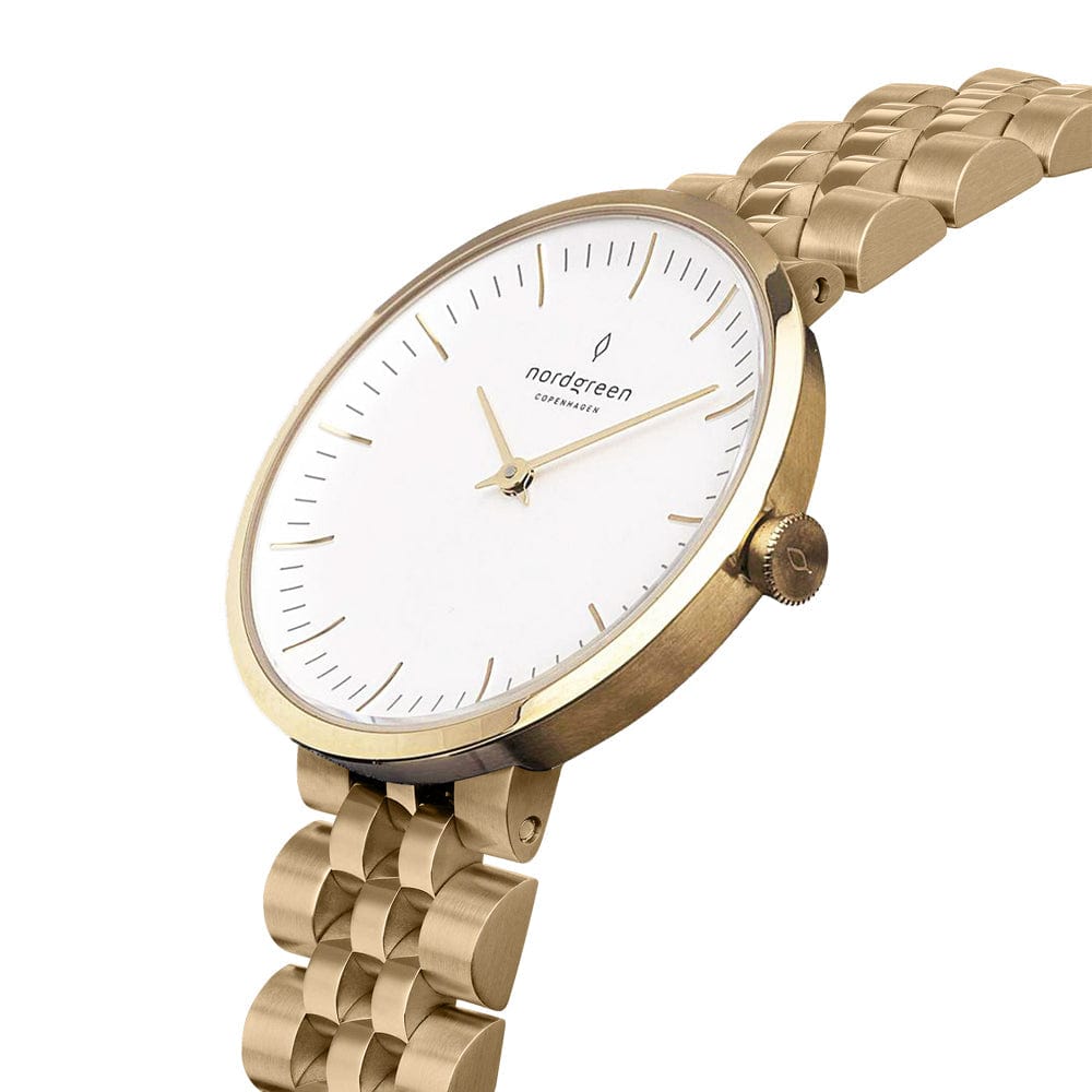 Nordgreen Watch Nordgreen Infinity 32mm Women's Gold Dress Watch Brand