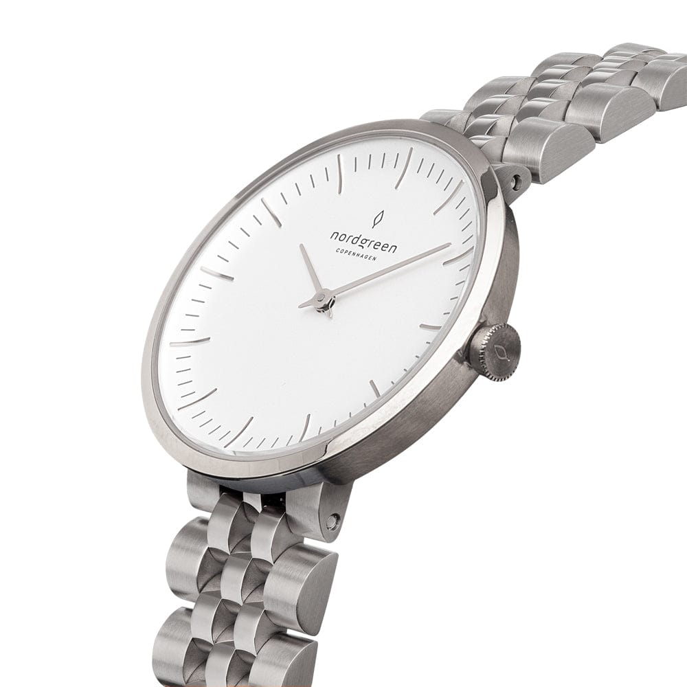 Nordgreen Watch Nordgreen Infinity 32mm Women's Silver Dress Watch Brand